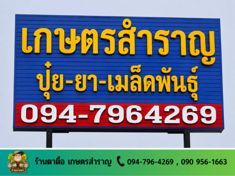 ตาตือเกษตรสำราญ จำหน่ายปุ๋ย ยา เมล็ดพันธุ์